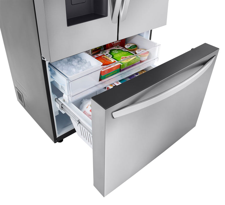 LG 36\" 26 Cu. Ft. French-Door Counter-Depth MAX™ Refrigerator - Smudge Proof Stainless Steel - LRFXC2606S