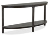 Axl 55\" Traditional Sofa Table with Shelf - Dark Grey-Brown Wood