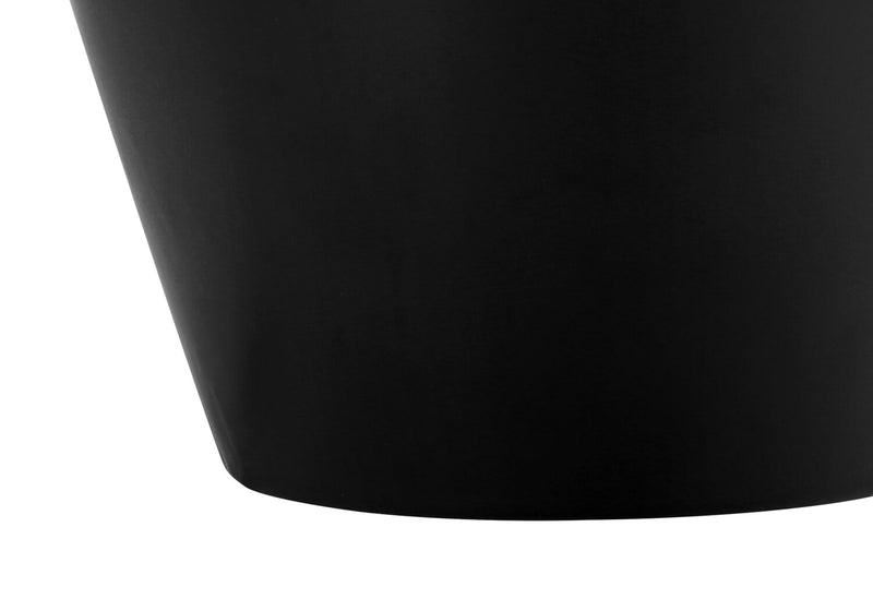 17\" Black Ceramic Drum Shade Table Lamp