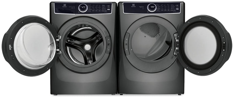 Electrolux 5.2 Cu. Ft. Front-Load Washer and 8 Cu. Ft. Gas Dryer - Titanium 