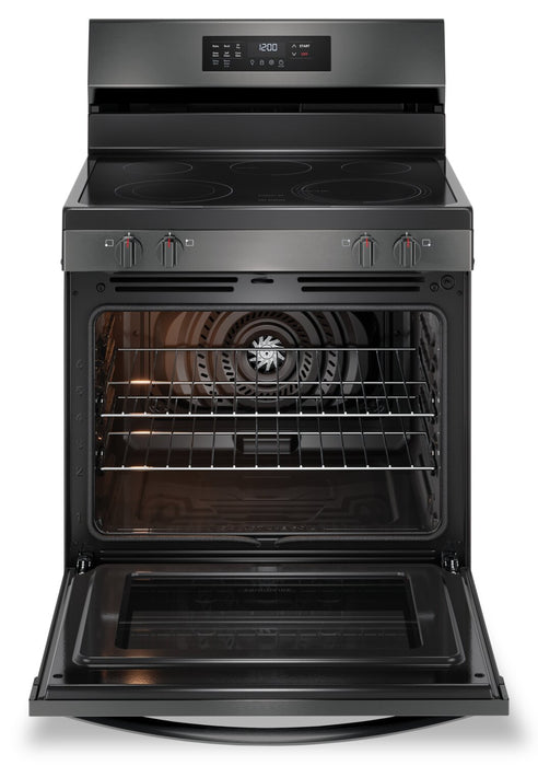 Frigidaire 5.3 Cu. Ft. Electric Range With Air Fry and Convection Bake - Black Stainless Steel - FCRE308CAD