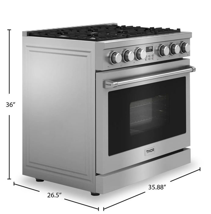 Thor Kitchen 6 Cu. Ft. Professional Gas Range - ARG36