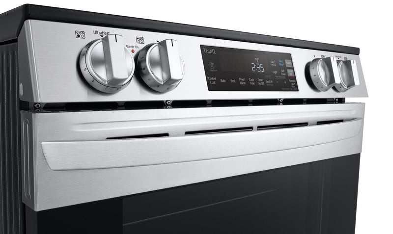LG 6.3 Cu. Ft. Smart Electric Range with EasyClean® - Smudge Proof Stainless Steel - LSEL6331F