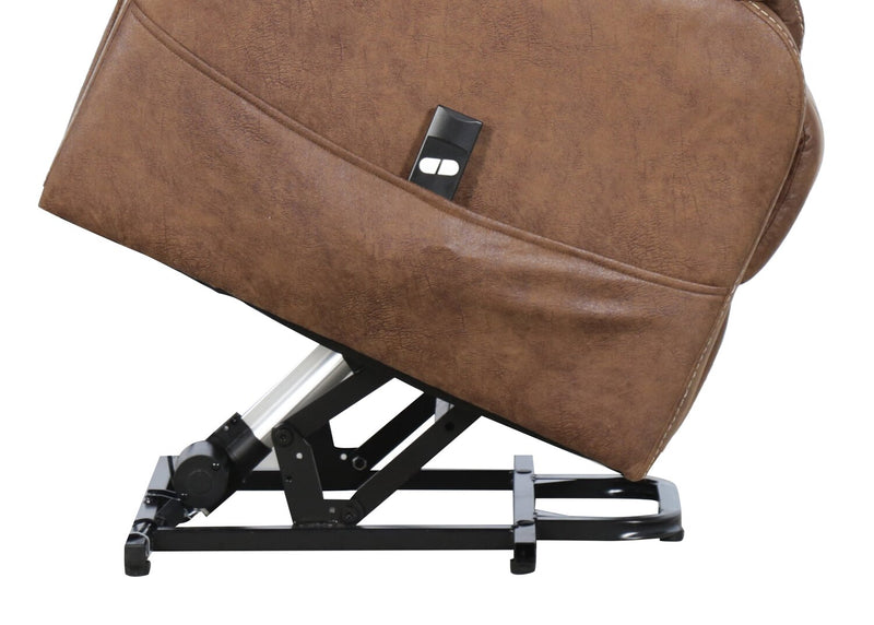 Landon 34\" Microfibre Power Lift Reclining Chair - Brown
