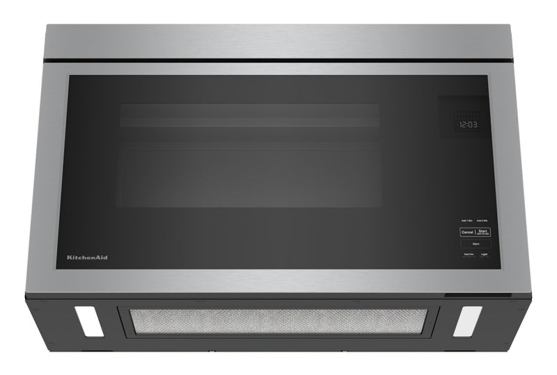 KitchenAid 1.1 Cu. Ft. Flush Over-the-Range Microwave with 900 Watts Cooking - PrintShield Stainless - YKMMF330PPS