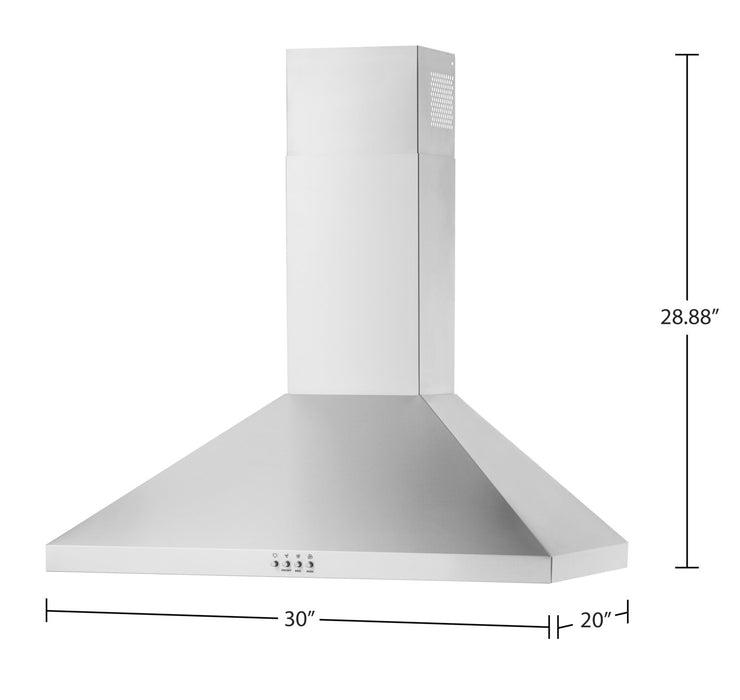 Whirlpool 30\" Wall Mount Range Hood - WVW53UC0LS