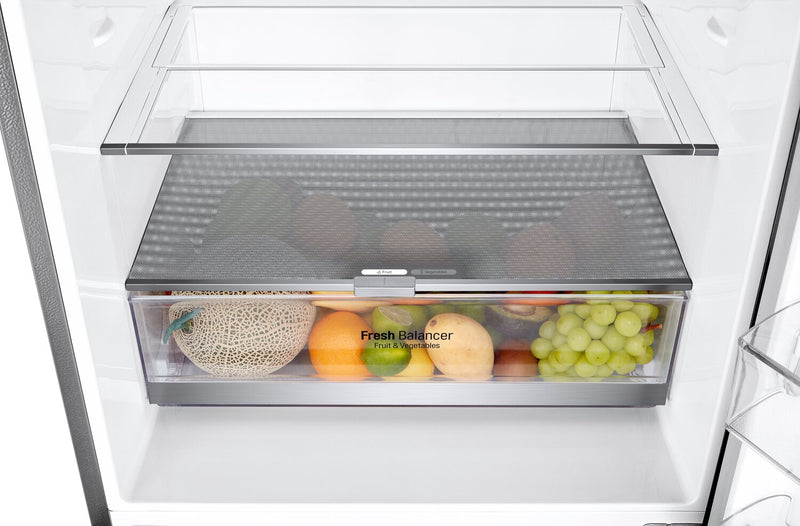 LG 28\" 15 Cu. Ft. Bottom-Mount Counter-Depth Refrigerator - Platinum Silver - LBNC15251V