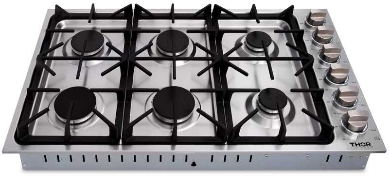 Thor Kitchen 36\" Professional 6-Burner Gas Cooktop - TGC3601