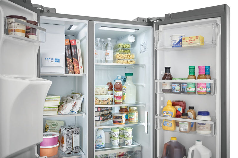 Frigidaire Gallery 36.1\" 22.3 Cu. Ft. Counter-Depth Side-by-Side Refrigerator - Smudge-Proof® Stainless Steel - GRSC2352AF