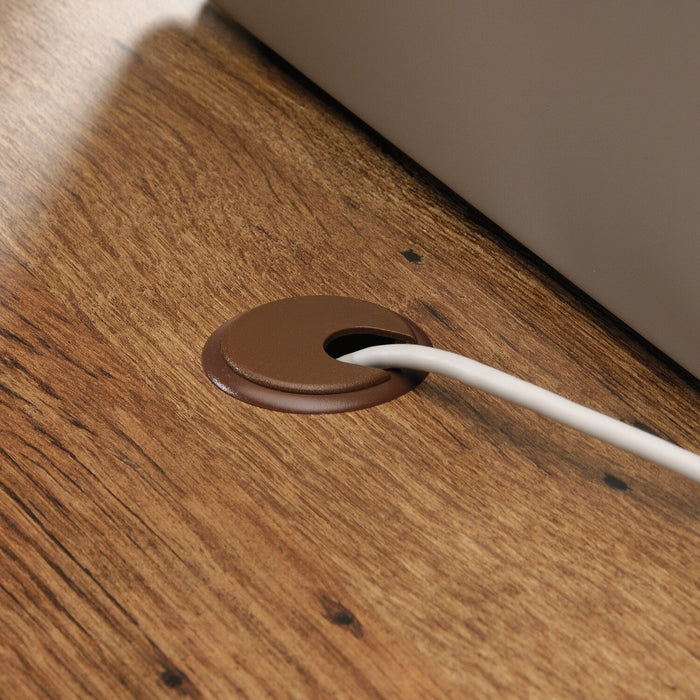  Kyree 59.06\" Executive Office Desk with 4-Drawers - Vintage Oak