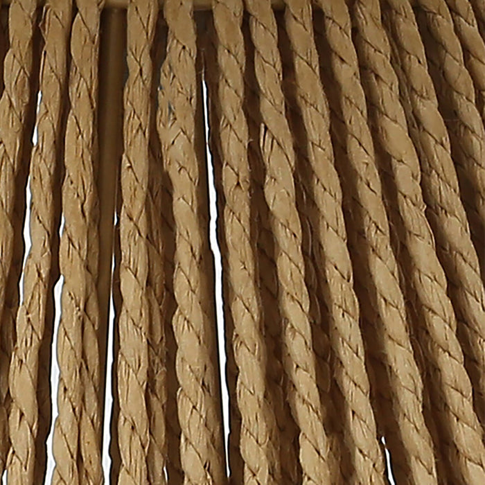22\" Boho Brown Rope Table Lamp