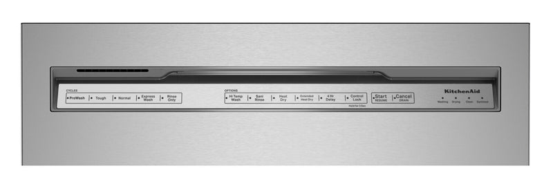 KitchenAid 24\" 39 dBA Built-In Front-Control Dishwasher with Third Rack - Stainless Steel PrintShield™ - KDFE204KPS
