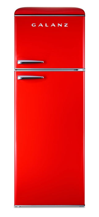 Galanz 23.7\" 12 Cu. Ft. Top-Mount Refrigerator - Hot Rod Red - GLR12TRDEFR