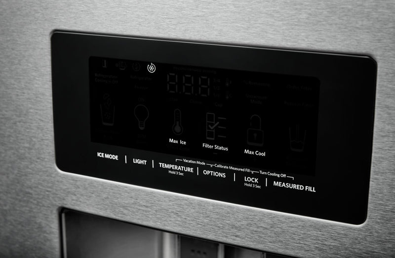KitchenAid 36\" 26.8 Cu. Ft. French-Door Refrigerator - Stainless Steel with PrintShield™ Finish - KRFF577KPS
