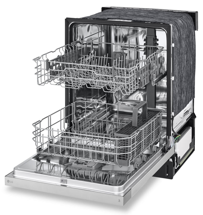 LG 24\" 52 dBA Built-In Front-Control Dishwasher with Dynamic Dry - Platinum Silver - LDFC2423V