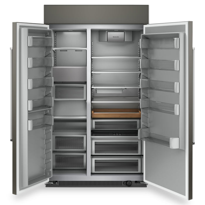 KitchenAid 48\" 30 Cu. Ft. Side-by-Side Refrigerator - Panel Ready - KBSN708MPA