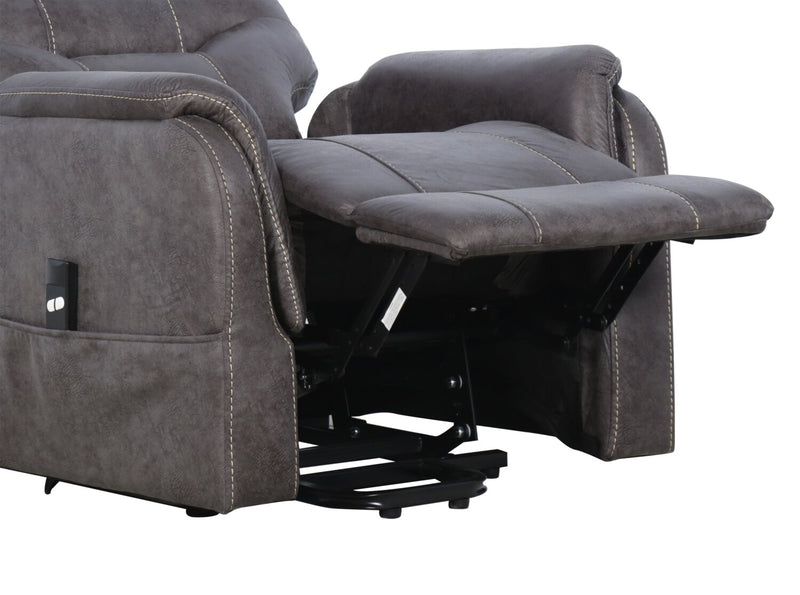 Landon 34\" Microfibre Power Lift Reclining Chair - Grey