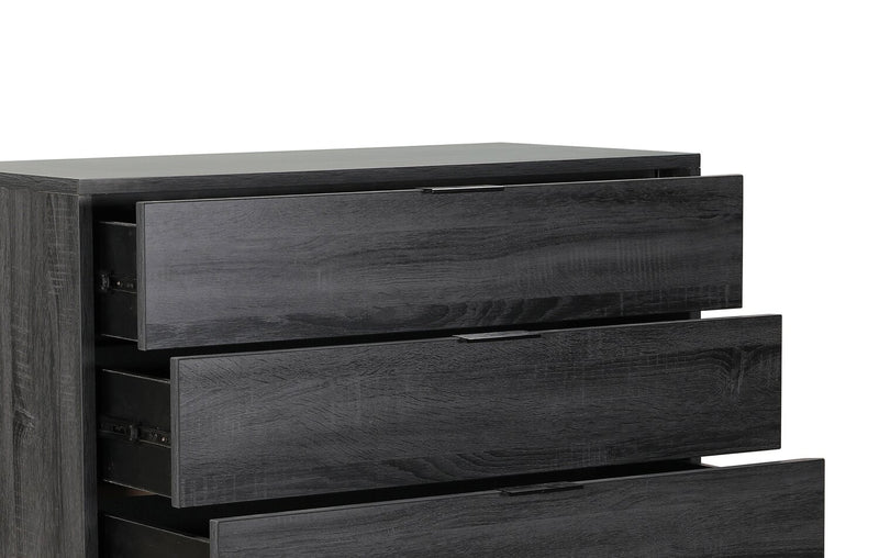 Nash Bedroom Chest of Drawers, 4-Drawer, 35.4\"W x 35.5\"H, Modern Mid-Century - Dark Grey