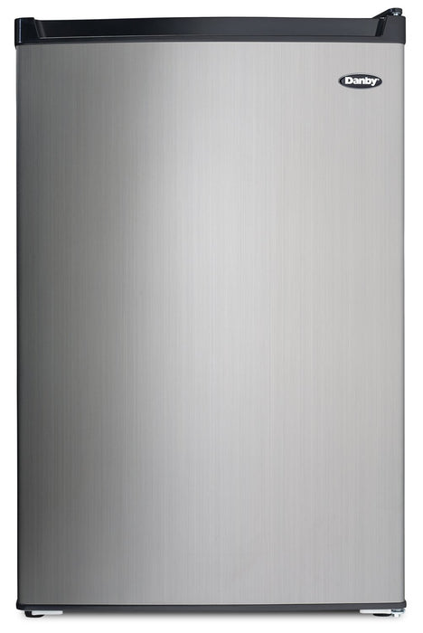 Danby 20.7\" 4.4 Cu. Ft. Single-Door Mini Fridge - Stainless Steel - DCR044B1SLM