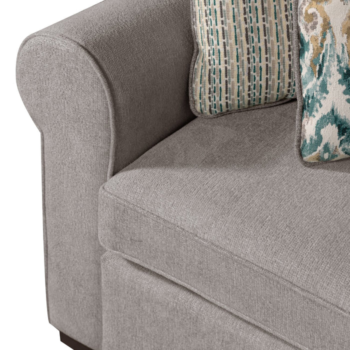 Scott Living Haven 2-Piece Left-Facing Chenille Fabric Sleeper Sectional - Grey