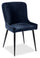 ["Lexi Dining Chair with Velvet-Look Fabric, Metal - Blue"]