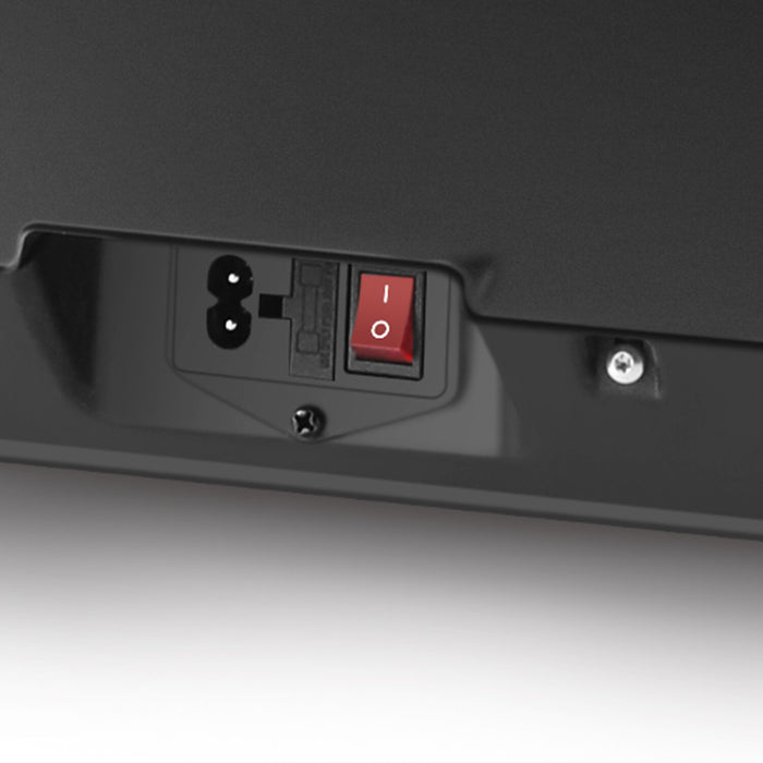 Panasonic Urban 29.5\" Leather-Look Fabric Massage Chair with Bluetooth and USB Port - Black