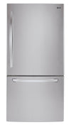 LG 30\" 22 Cu. Ft. Bottom-Mount Refrigerator - Smudge Proof Stainless Steel - LRDNS2200S