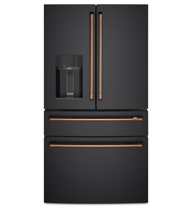 Café 4-Piece Brushed Copper Handle Kit for French-Door Refrigerator - CXQB4H4PNCU