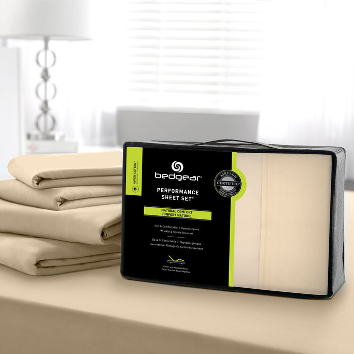 BEDGEAR Hyper-Cotton™ 4-Piece Queen Sheet Set - Champagne