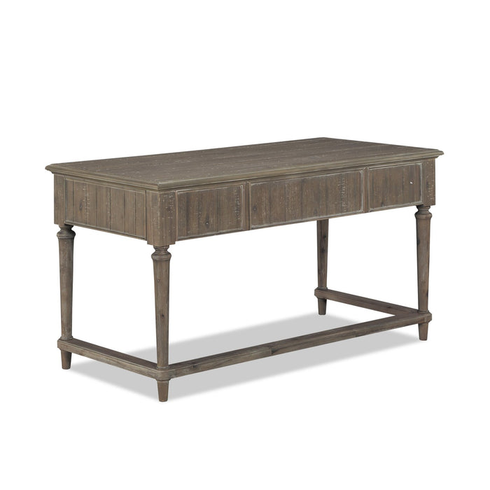 Winston 58\" Writing Office Desk with 3-Drawers - Light Brown Driftwood