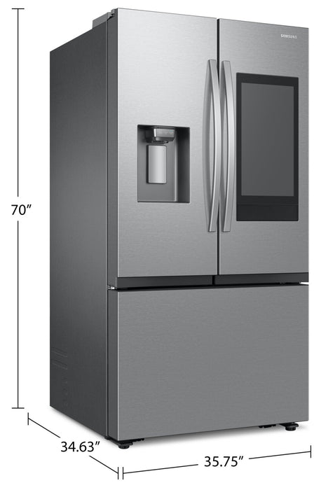 Samsung 36\" 30 Cu. Ft. Full Depth French-Door with Family Hub Refrigerator - Stainless Steel - RF32CG5900SRAC