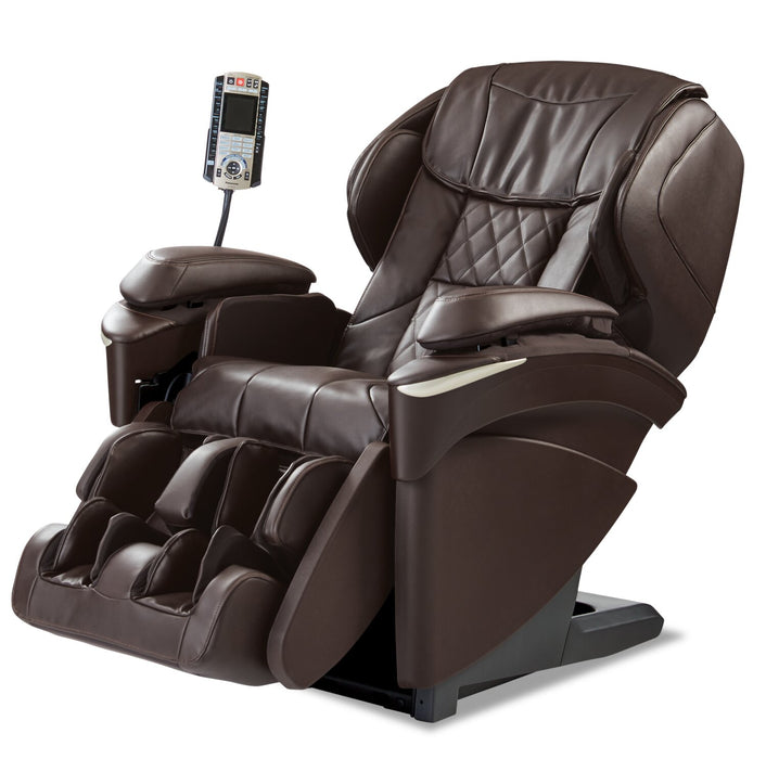 Panasonic Real Pro ULTRA Prestige™ 35.4\" High-Quality Synthetic Leather Massage Recliner - Brown