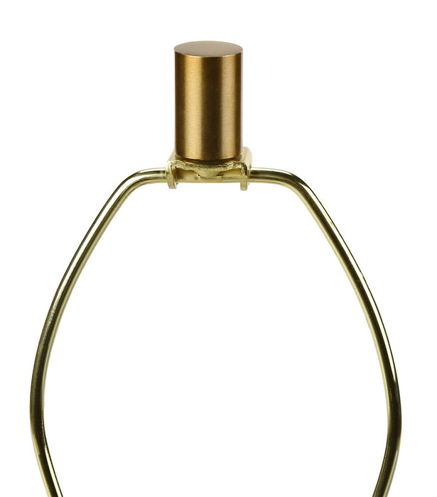 25\" Black and Gold with Drum Shade Table Lamp