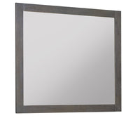 Koda Bedroom Dresser Mirror, Pine Wood - Grey 