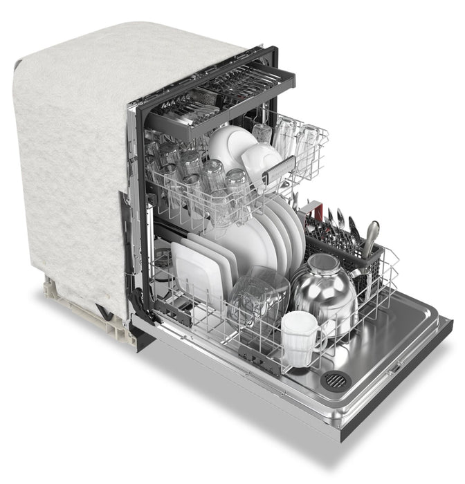 KitchenAid 24\" 39 dBA Built-In Front-Control Dishwasher with Third Rack - Stainless Steel PrintShield™ - KDFE204KPS