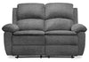Chandler 60\" Chenille Fabric Power Reclining Loveseat - Grey