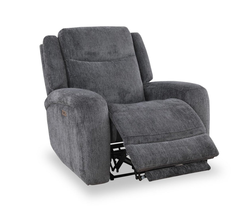 Atlantis 38\" Fabric Zero Gravity Power Reclining Chair - Dark Grey