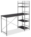 Kayden 47.25\" Office Desk with Open Shelves - Espresso 