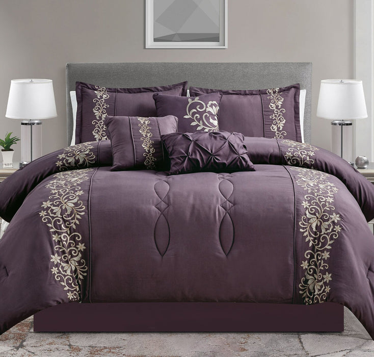 Milan 7-Piece King Comforter Set 