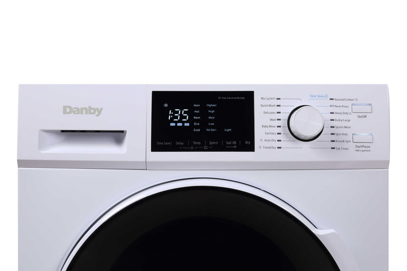 Danby 2.7 Cu. Ft. Front-Load All-in-One Laundry - White - DWM120WDB-3