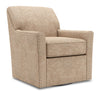 Made in Canada Sofa Lab Customizable Swivel 31\" Chenille Fabric Accent Chair - Luxury Taupe