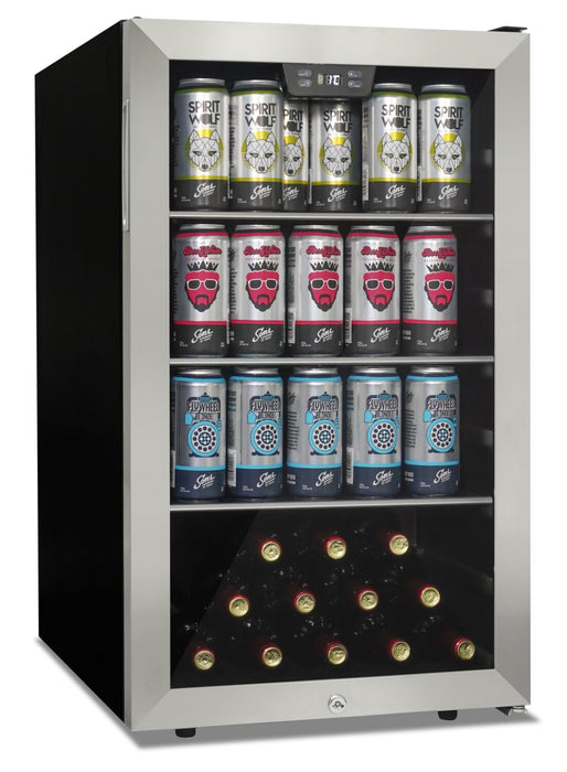 Danby 18.9\" 4.5 Cu. Ft. Single-Door Beverage Centre - Stainless Steel - DBC045L1SS