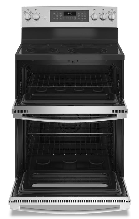 GE 6.6 Cu. Ft. Electric Range with Air Fry and Steam Clean - Stainless Steel - JBS86SPSS