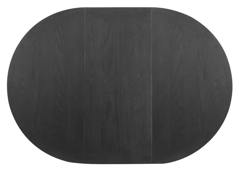 Dena Dining Table with 42-60\"W Extension, Round  - Grey