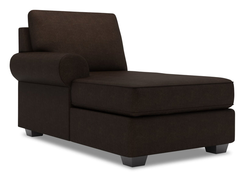 Sofa Lab Roll LAF Chaise - Luxury Chocolate