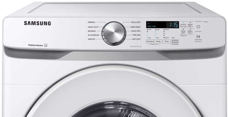 Samsung 7.5 Cu. Ft. Electric Dryer - White - Stackable - DVE45T6005W/AC