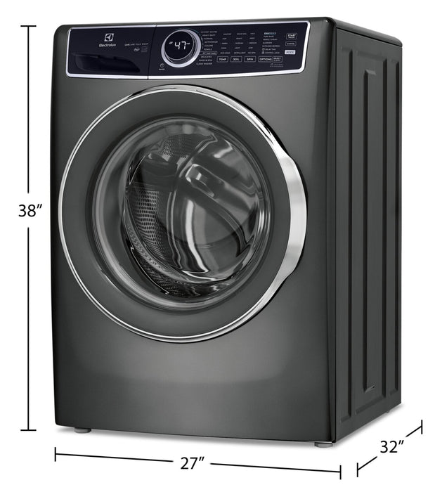 Electrolux 4.5 Cu. Ft. Front-Load High-Efficiency Steam Washer - Titanium - Stackable - ELFW7537AT