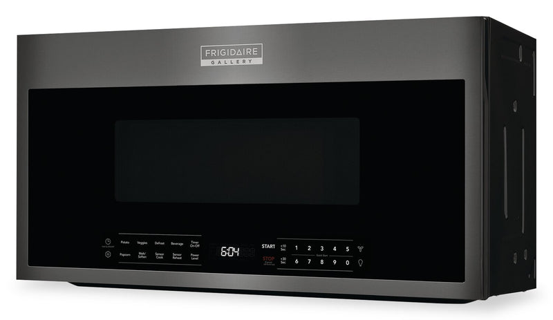Frigidaire Gallery 1.9 Cu. Ft. Over-the-Range Microwave with Sensor Cook and Effortless Clean™ Interior - Smudge-Proof® Black Stainless Steel - GMOS1964AD