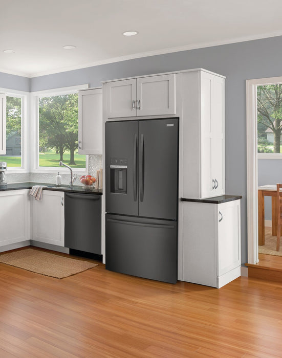 Frigidaire 36\" 27.8 Cu. Ft. Standard-Depth French-Door Refrigerator - Black Stainless Steel - FRFS2823AD