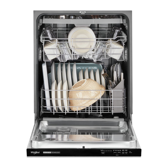 Whirlpool 24\" 51 dBA Built-In Top-Control Dishwasher with Third Rack - Fingerprint Resistant Stainless Steel - WDP730HAMZ